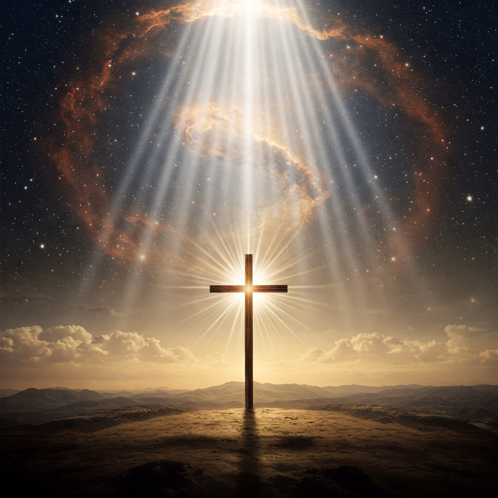 Symbolic representation of the Mystery of Golgotha, central to the Rudolf Steiner Christ Impulse